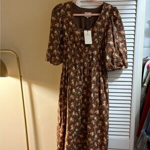 Floral Brown Dress